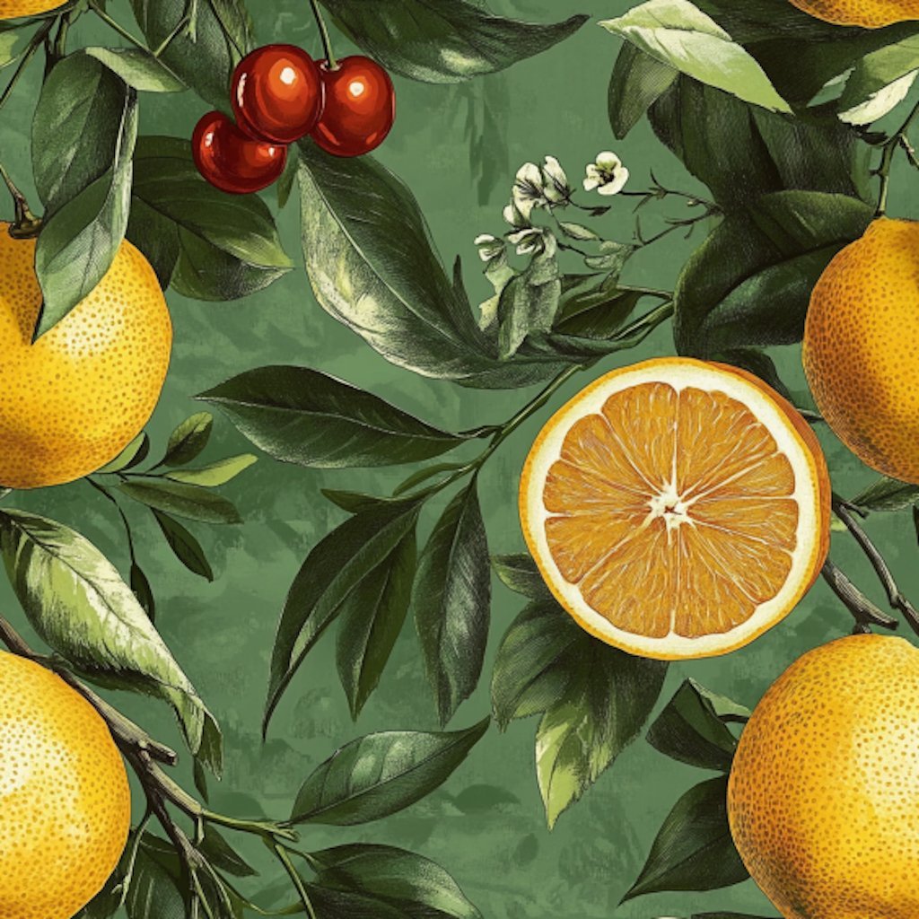 Citrus Grove Wallpaper - Benton Lane Home - Painted Paper