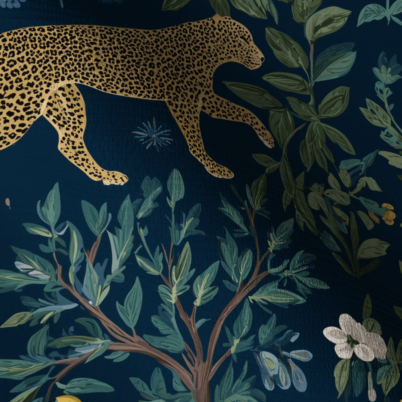Citrus Panthera Faux Grasscloth Wallpaper - Benton Lane Home - Painted Paper