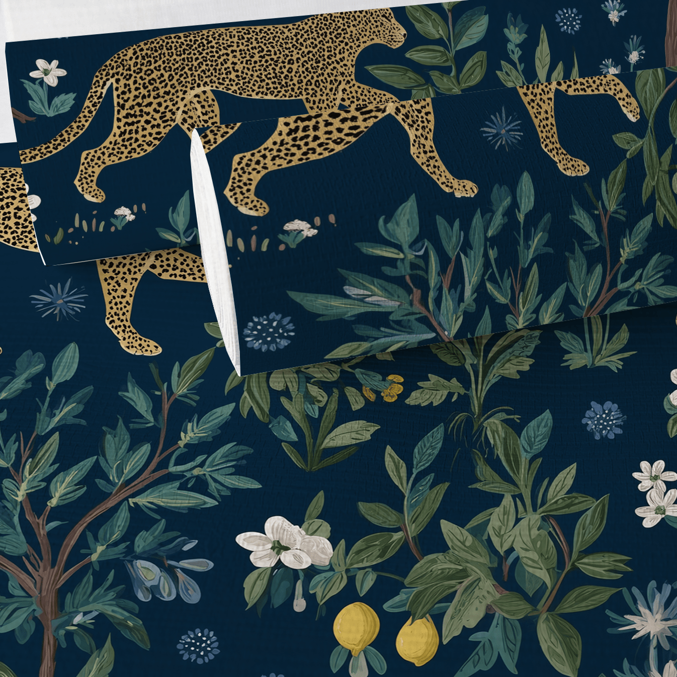 Citrus Panthera Faux Grasscloth Wallpaper - Benton Lane Home - Painted Paper