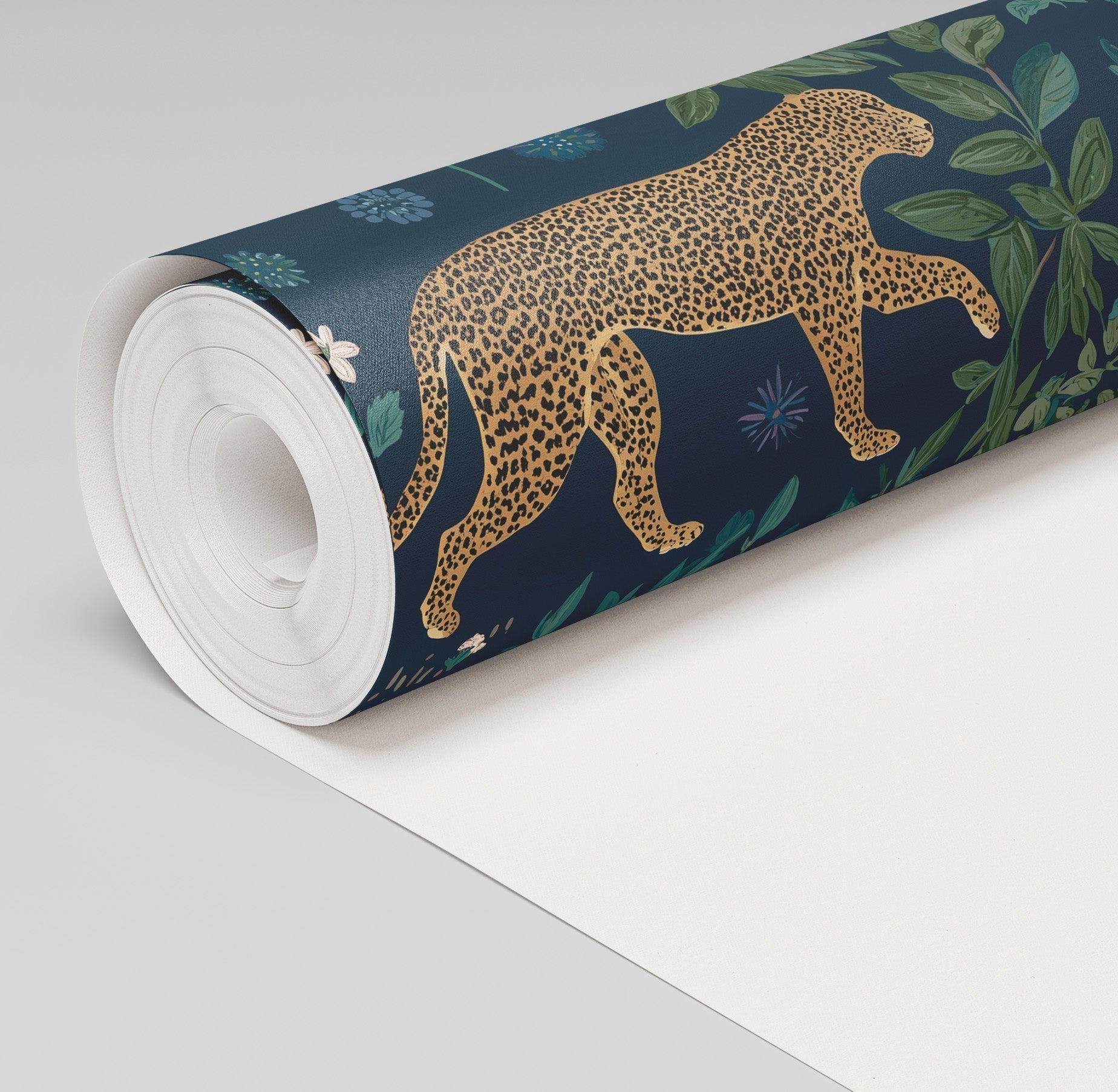 Citrus Panthera Wallpaper - Benton Lane Home - Painted Paper