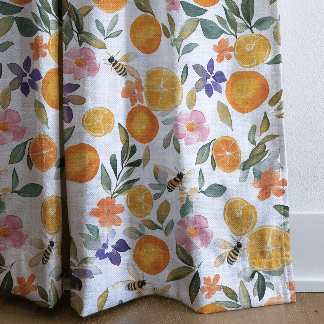 Citrus Serenade - Drapery - Benton Lane Home - Lemon Park