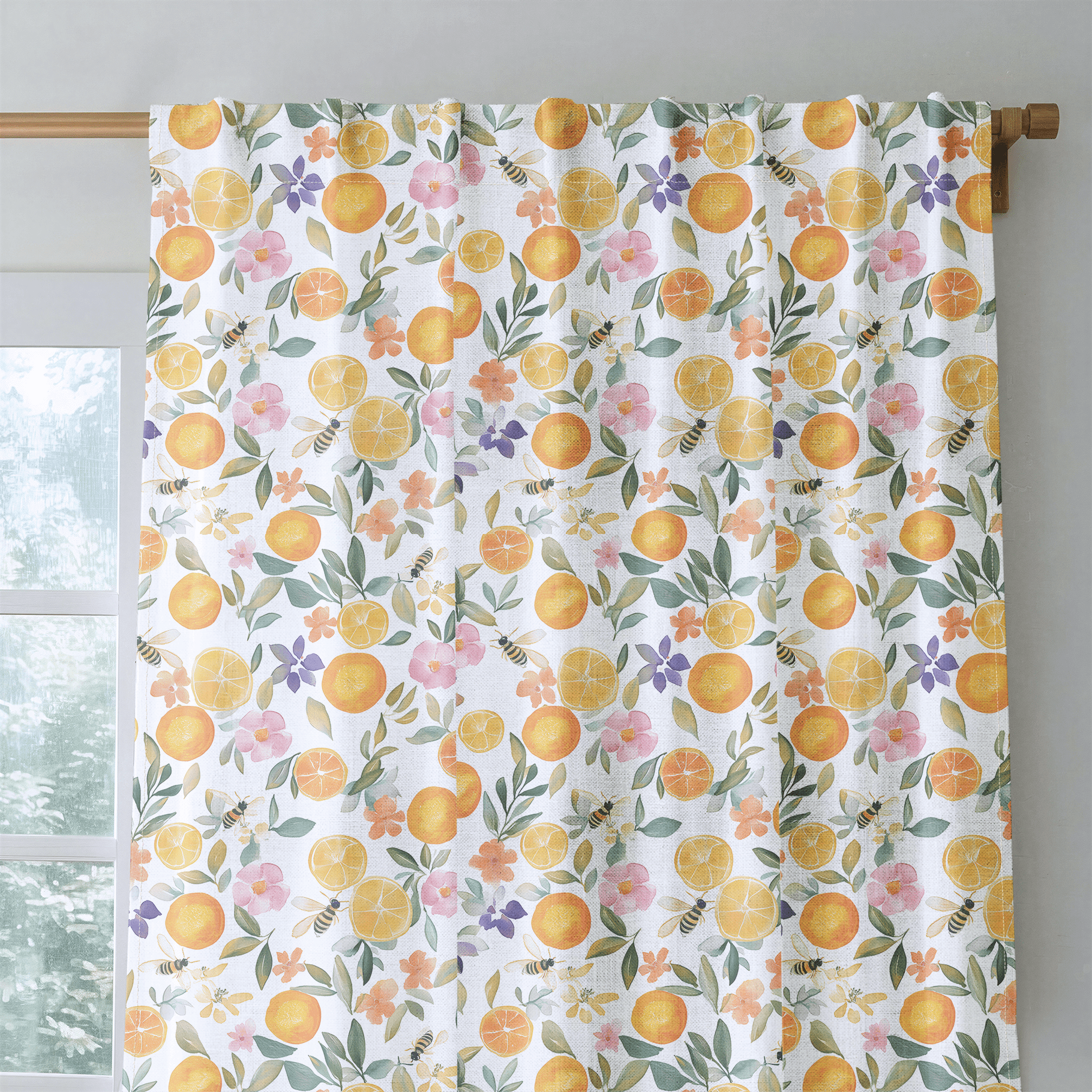 Citrus Serenade - Drapery - Benton Lane Home - Lemon Park