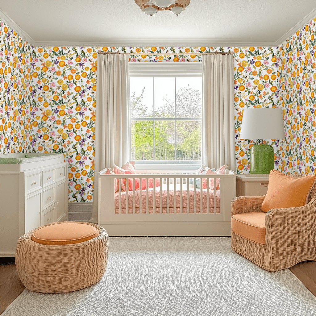 Citrus Serenade Wallpaper - Lemon Park