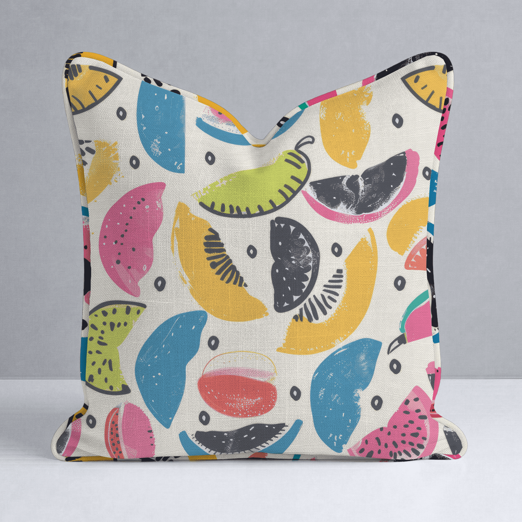 Citrus Sienna Throw Pillow - Benton Lane Home - Lemon Park
