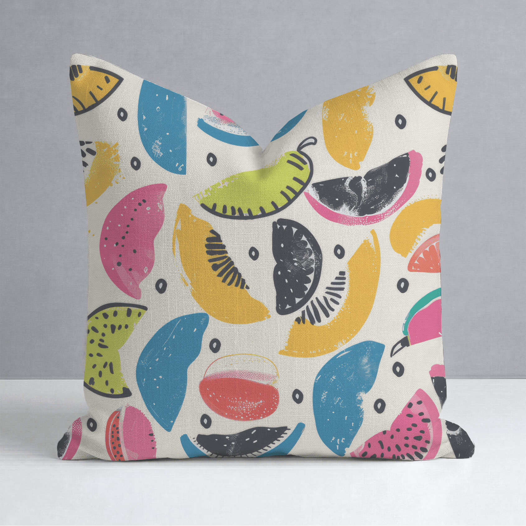 Citrus Sienna Throw Pillow - Benton Lane Home - Lemon Park