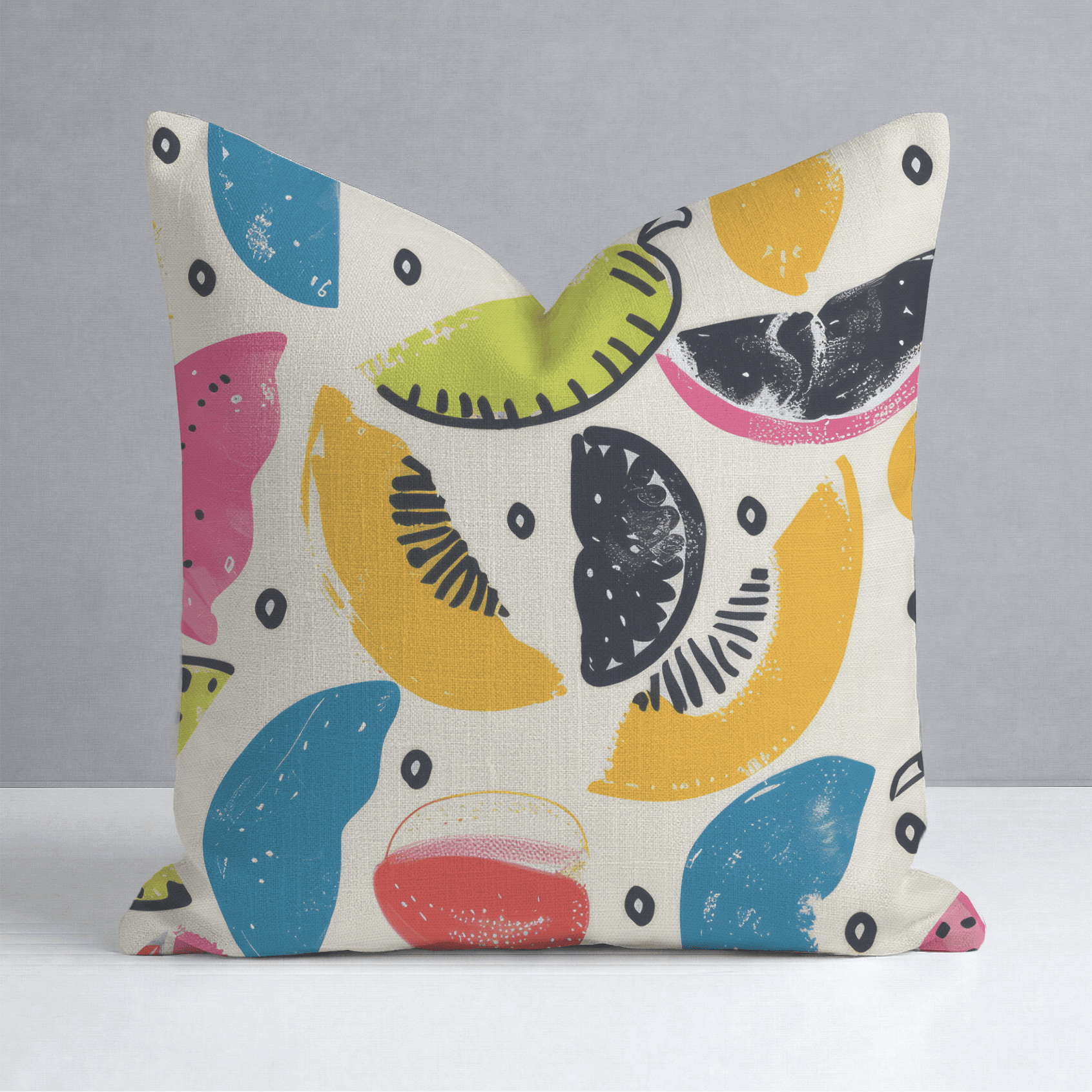 Citrus Sienna Throw Pillow - Benton Lane Home - Lemon Park