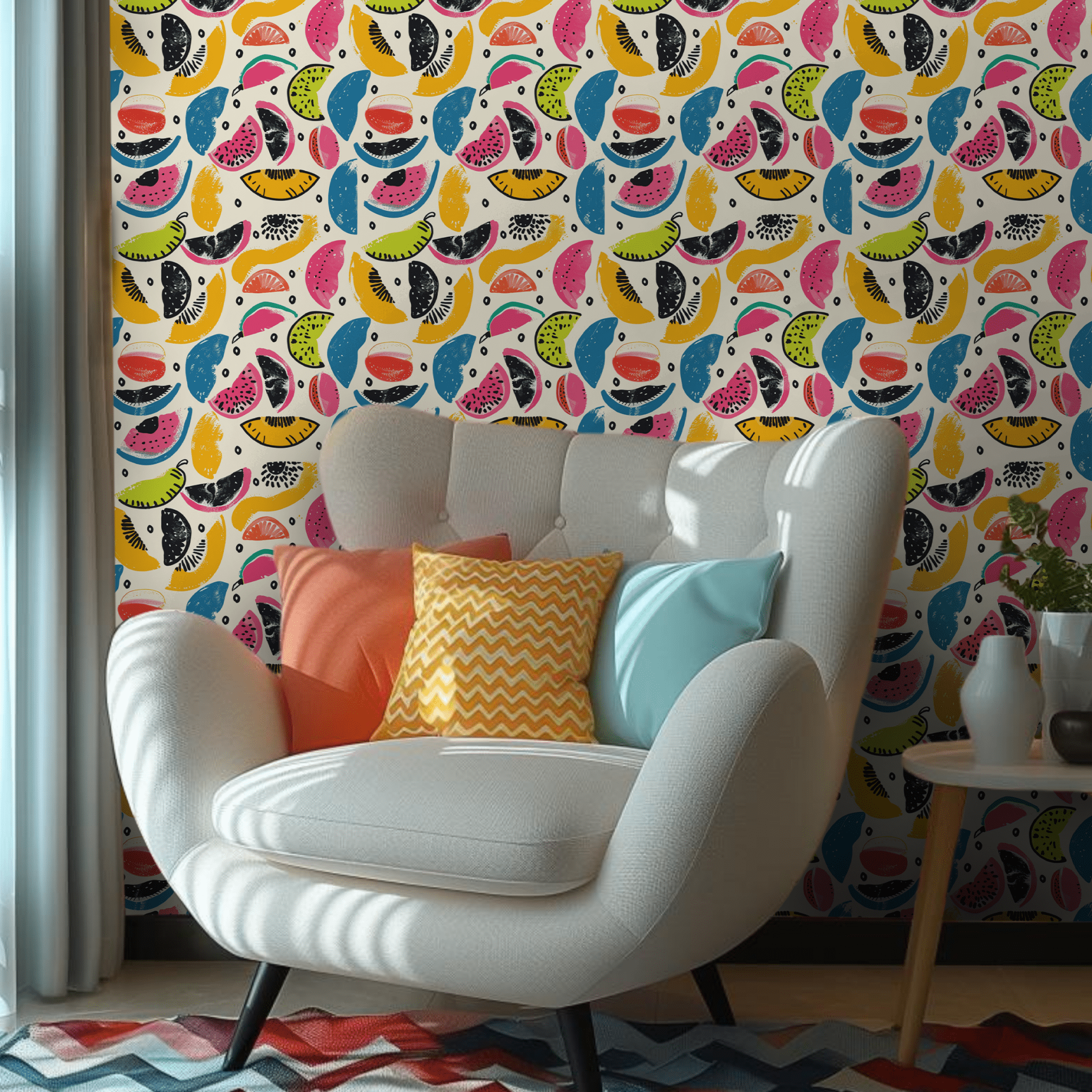 Citrus Sienna Wallpaper - Benton Lane Home - Lemon Park