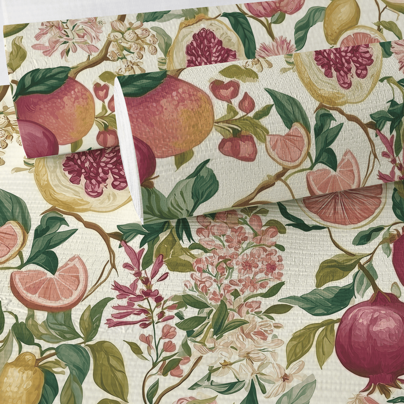 Citrus Sunshine Faux Grasscloth Wallpaper - Painted Paper