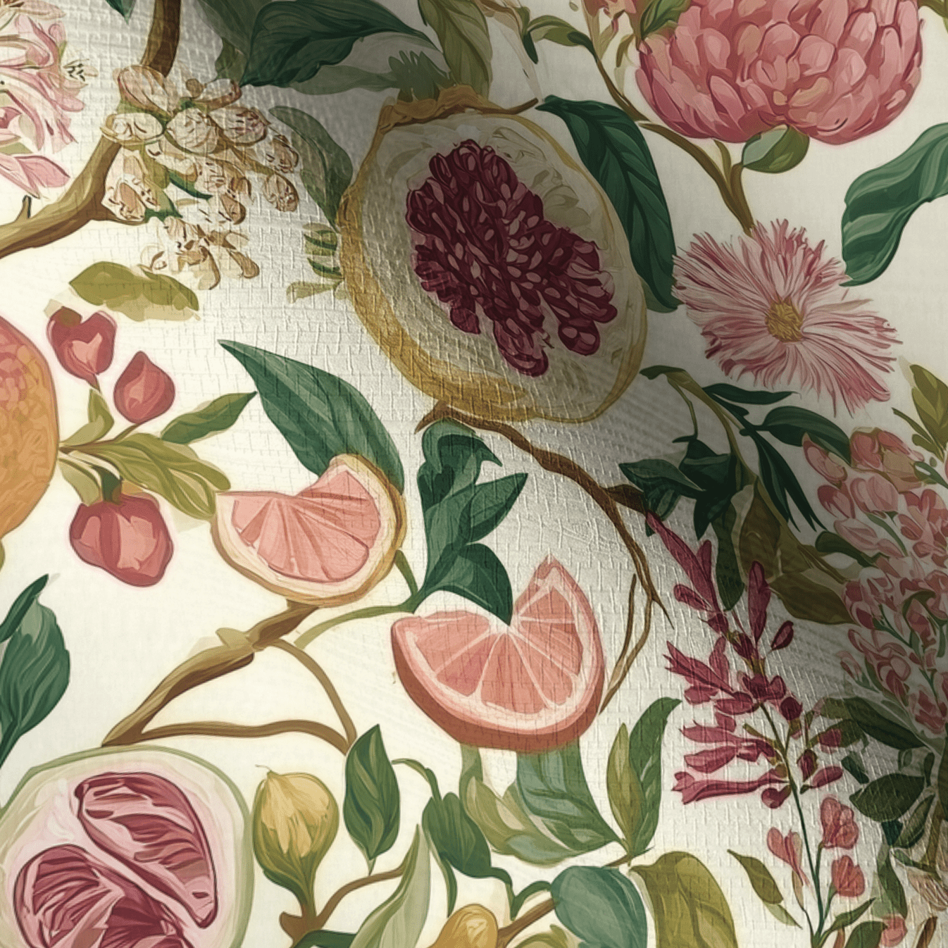 Citrus Sunshine Faux Grasscloth Wallpaper - Painted Paper