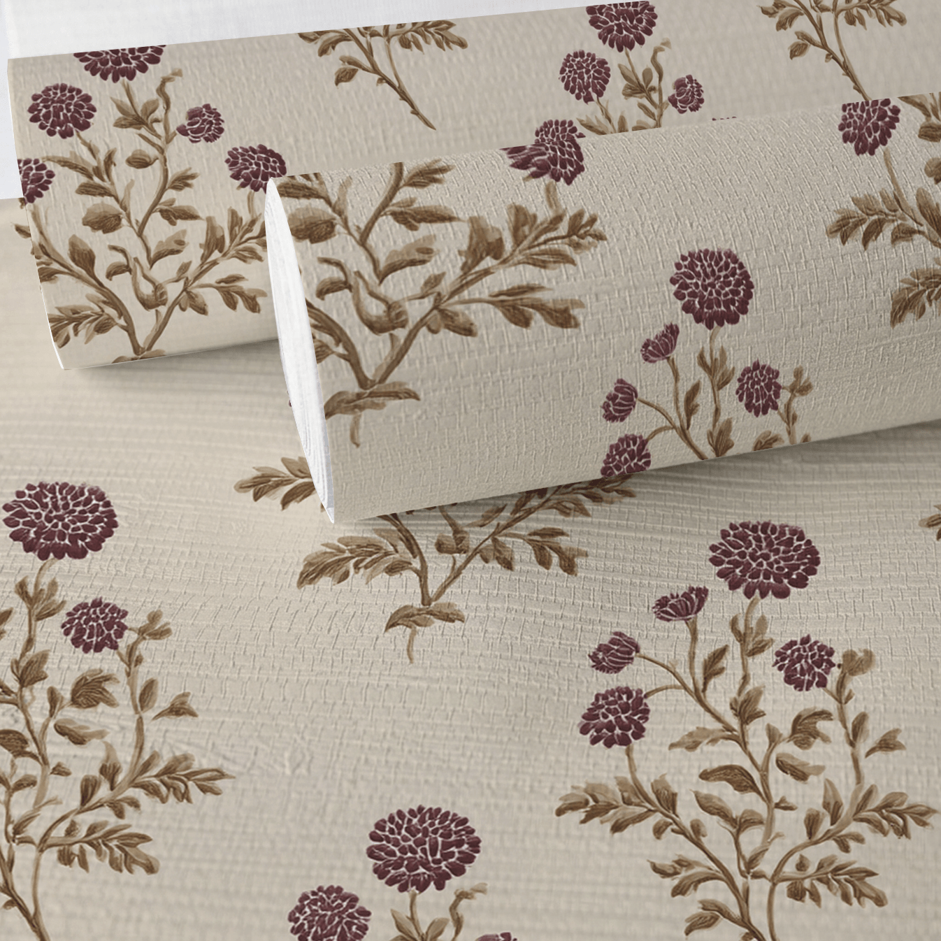 Clarice Block Print Faux Grasscloth Wallpaper - Painted Paper