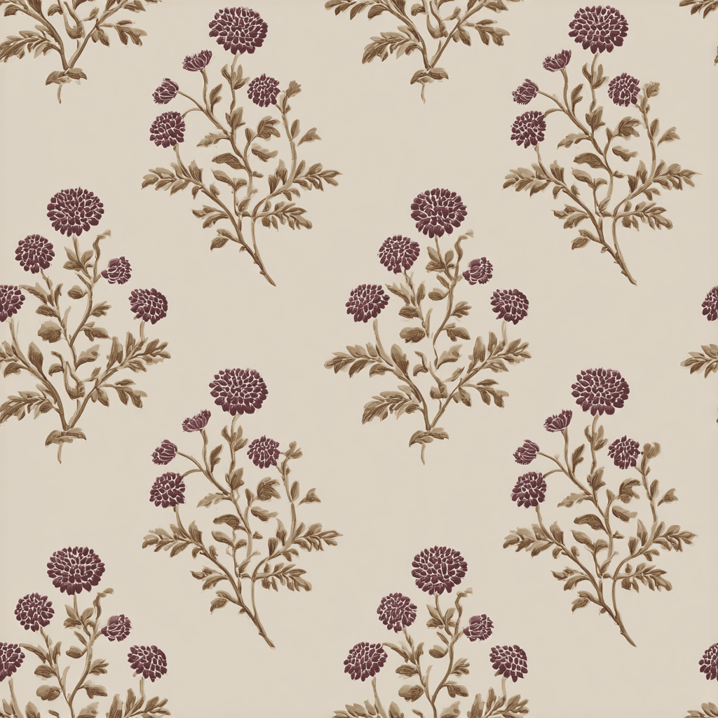 Clarice Block Print Wallpaper - Benton Lane Home - Painted Paper