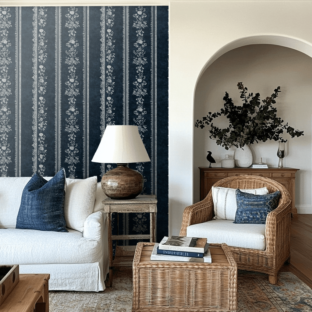 Classic Blue Wallpaper - Benton Lane Home - Anthem Classic