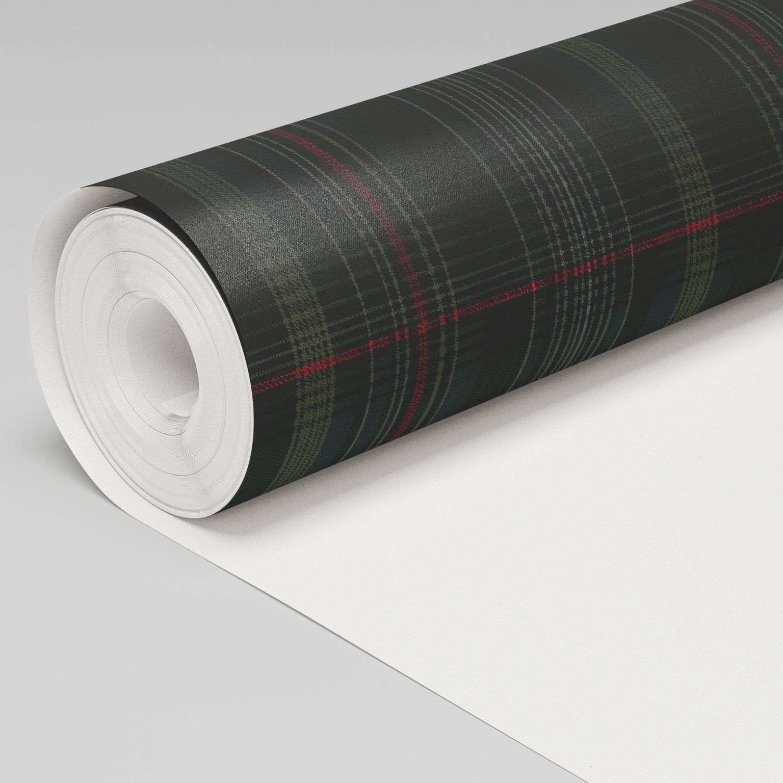 Classic Green Tartan Wallpaper - Benton Lane Home - Painted Paper