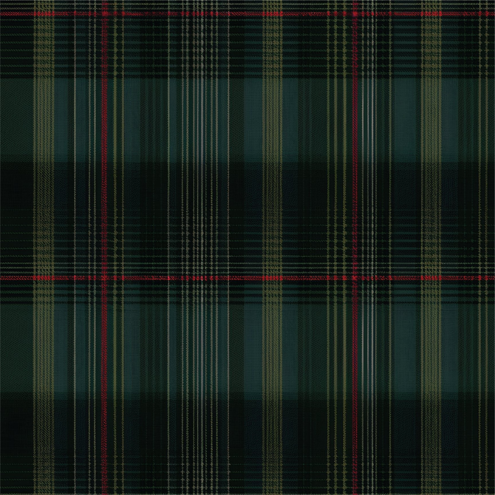 Classic Green Tartan Wallpaper - Painted Paper