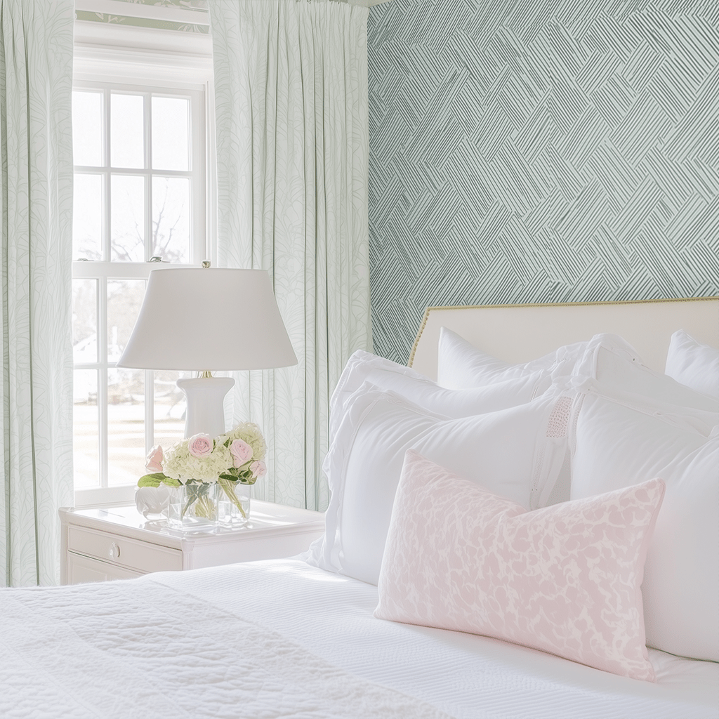 Classic Sage Wallpaper - Benton Lane Home - Lemon Park