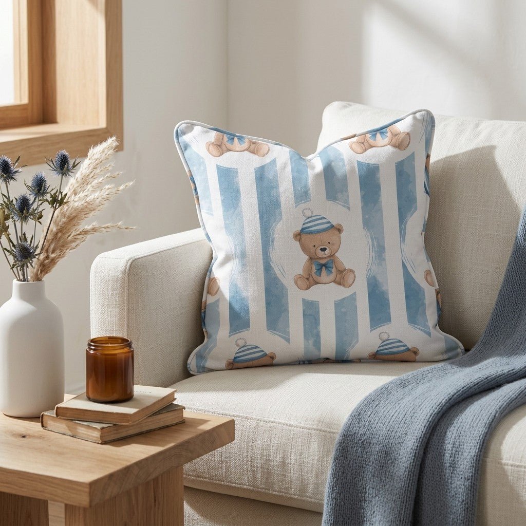 Classic Teddy Throw Pillow - Benton Lane Home - Lemon Park