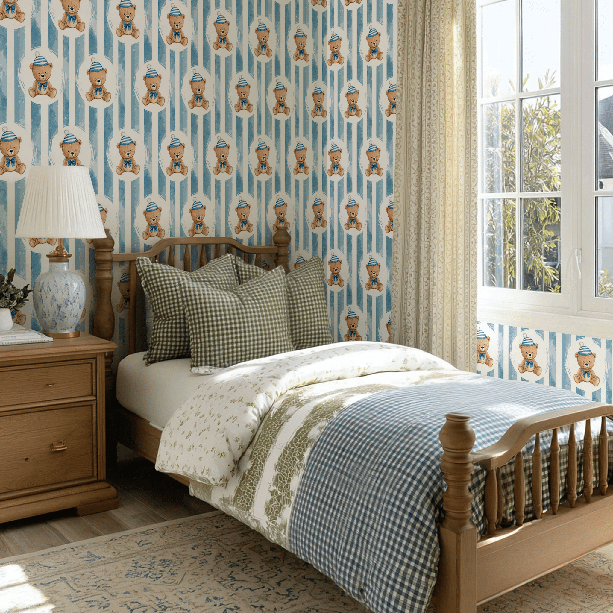 Classic Teddy Wallpaper - Benton Lane Home - Lemon Park