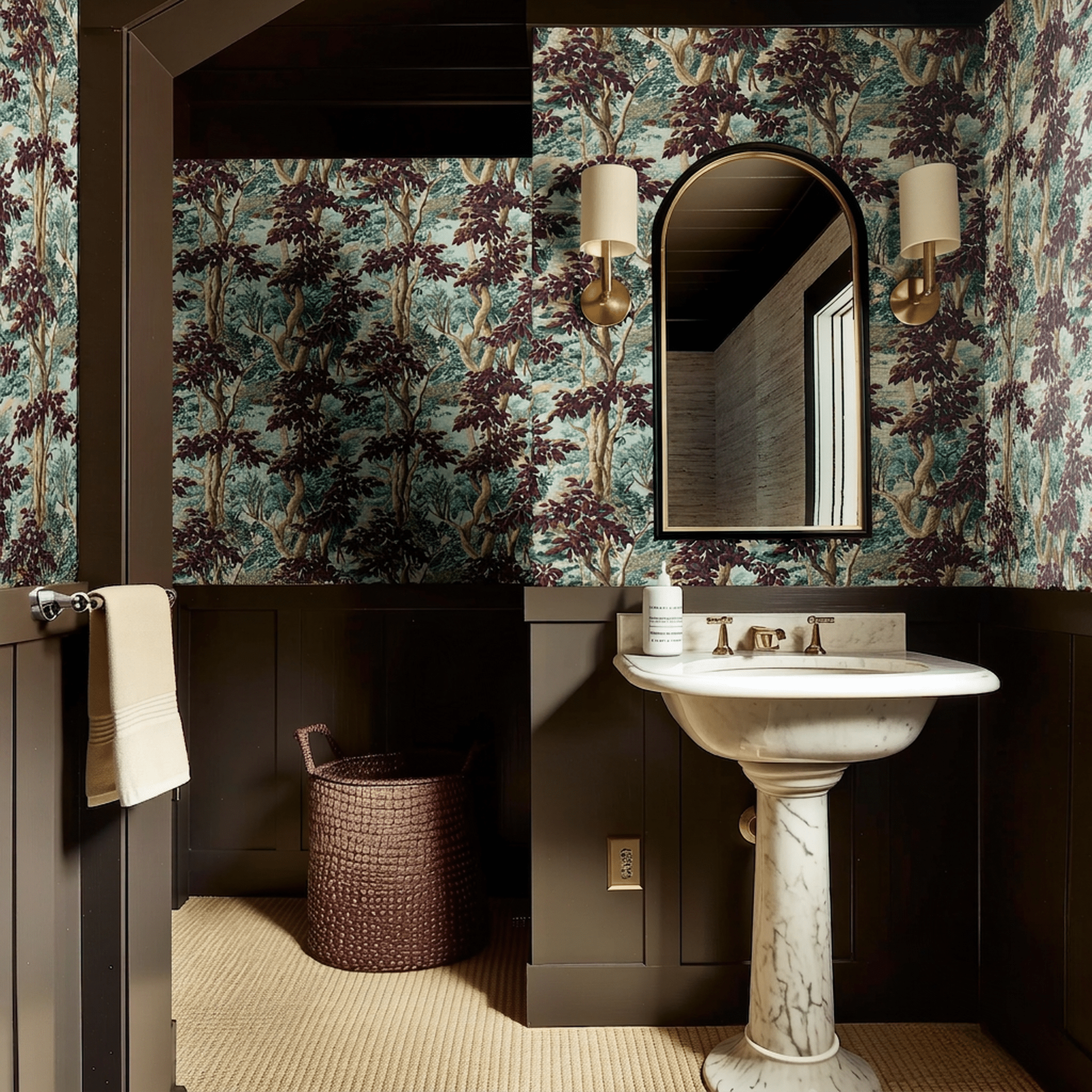Claudia Faux Grasscloth Wallpaper - Benton Lane Home - Painted Paper