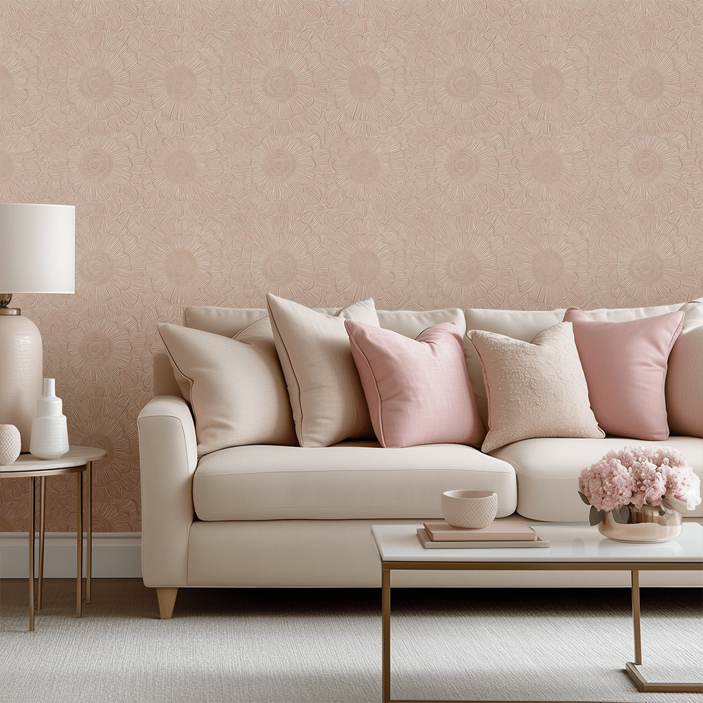 Clay Etch Wallpaper - Benton Lane Home - Painted Paper