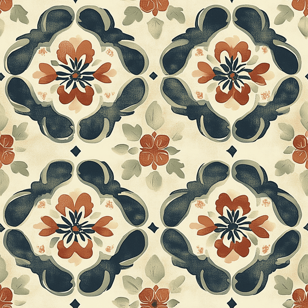 Claymoor Tile Wallpaper - Benton Lane Home - Painted Paper