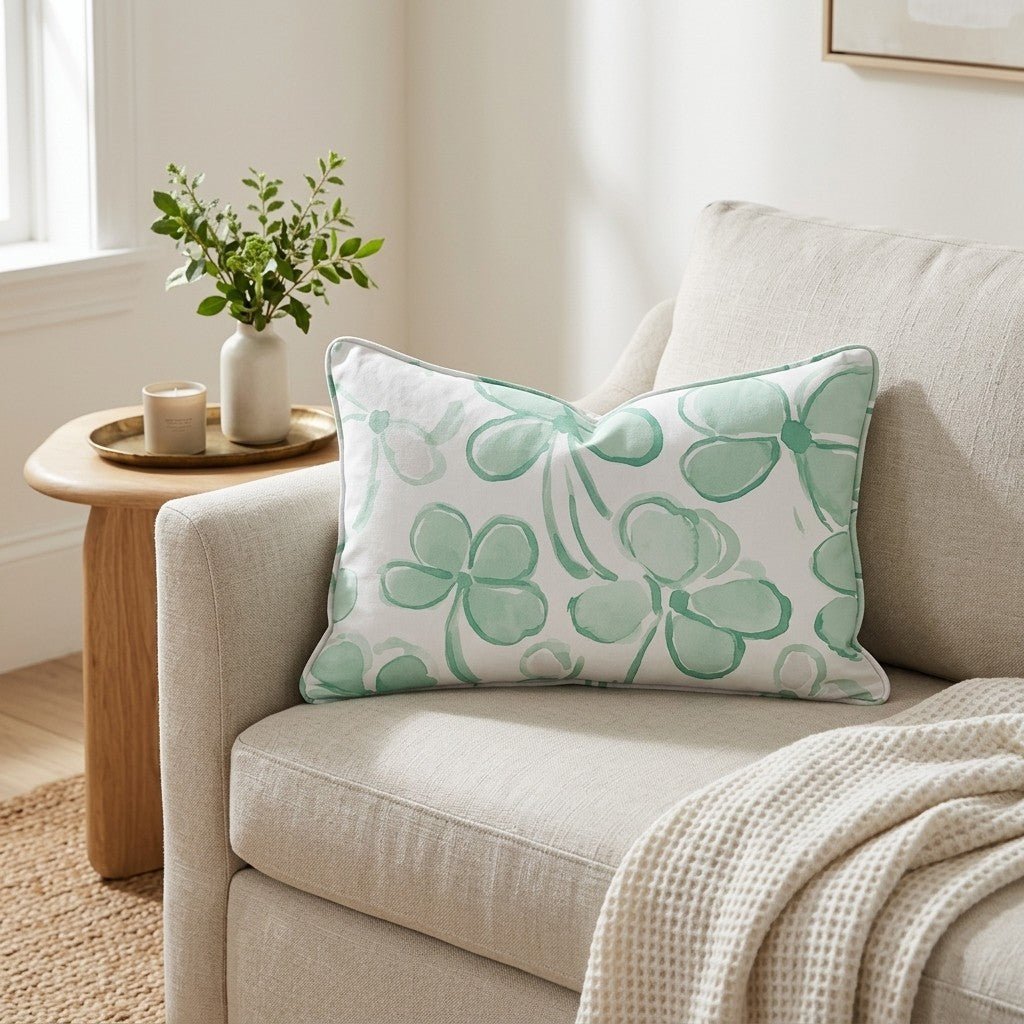 Clover's Bliss Throw Pillow - Benton Lane Home - Lemon Park