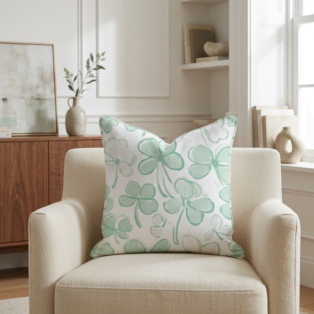 Clover's Bliss Throw Pillow - Benton Lane Home - Lemon Park
