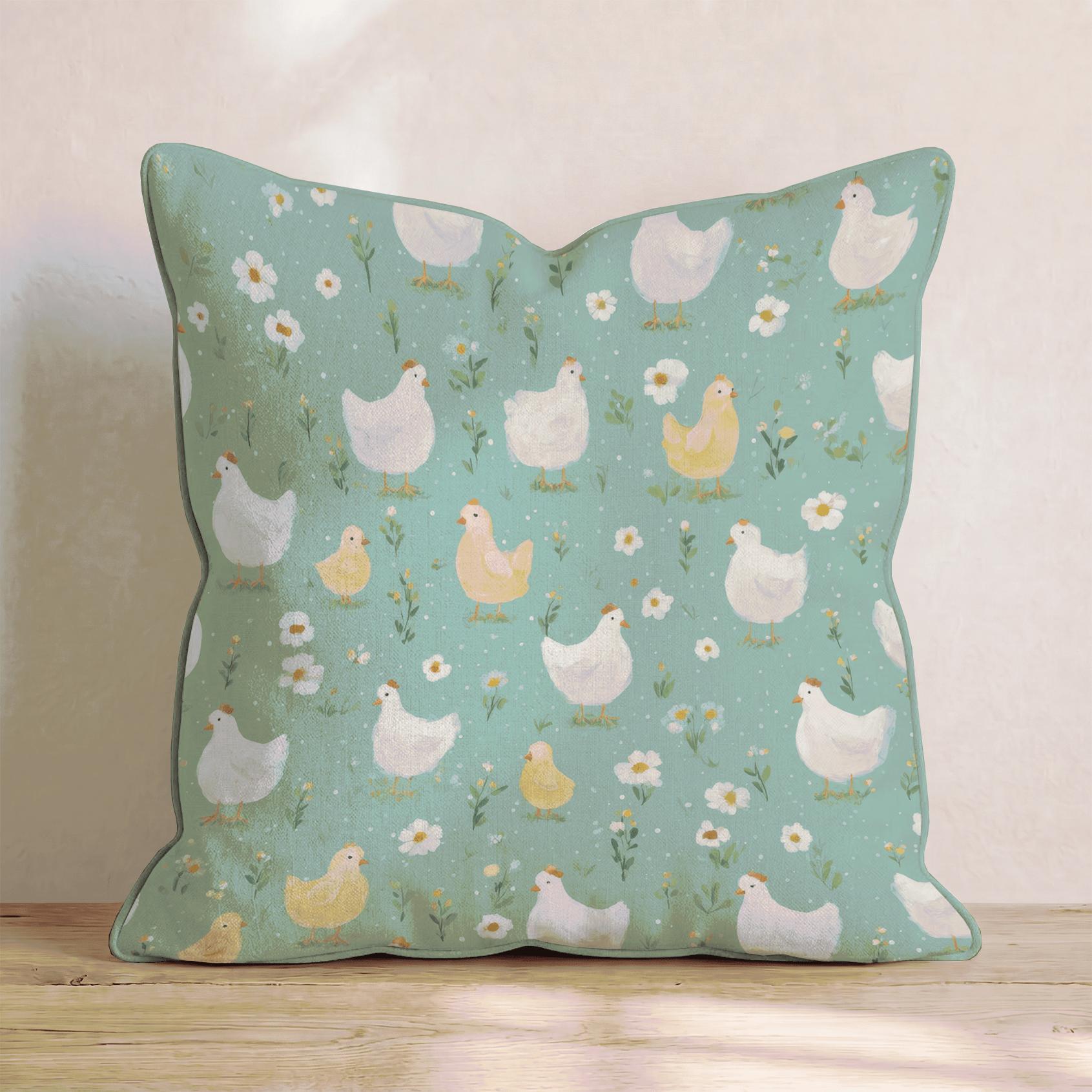 Clucking Along Throw Pillow - Benton Lane Home - Hillcroft Home
