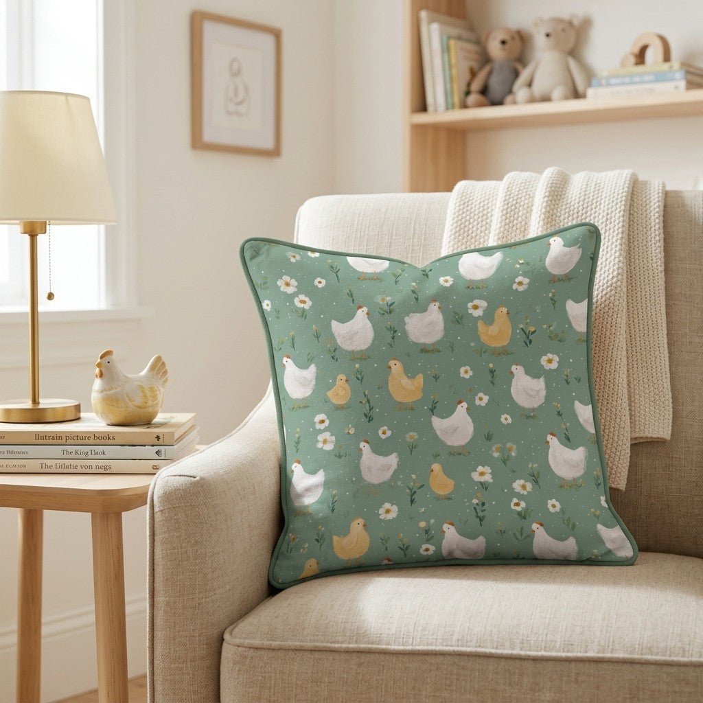Clucking Along Throw Pillow - Benton Lane Home - Hillcroft Home