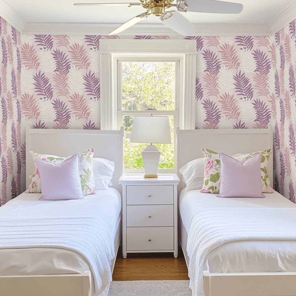 Coastal Mauve Wallpaper - Benton Lane Home - Lemon Park