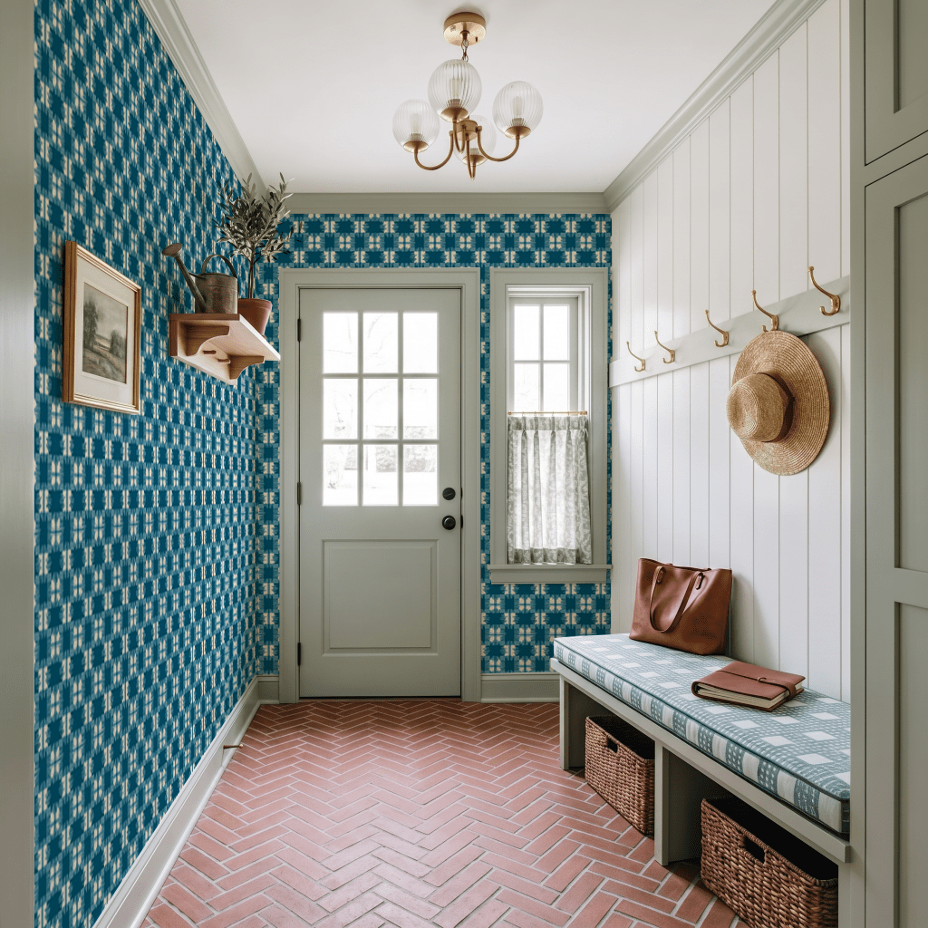 Coastal Patchwork Wallpaper - Painted Paper