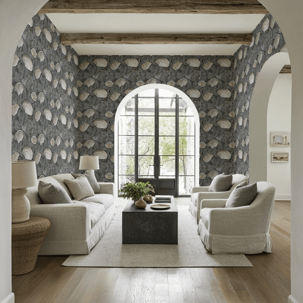 Coastal Pearl Wallpaper - Benton Lane Home - Painted Paper
