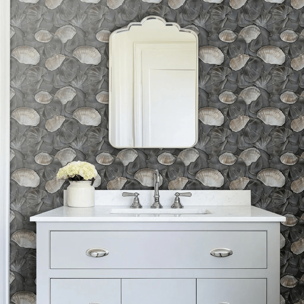 Coastal Pearl Wallpaper - Benton Lane Home - Painted Paper