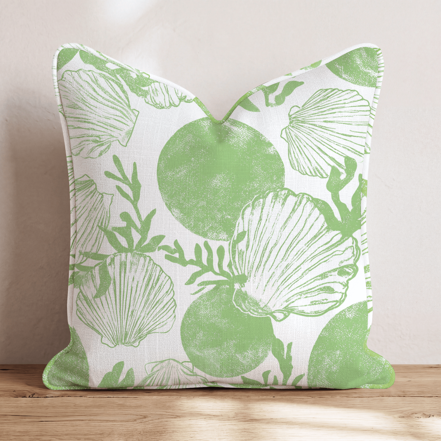 Coastal Shell Throw Pillow - Benton Lane Home - Hillcroft Home