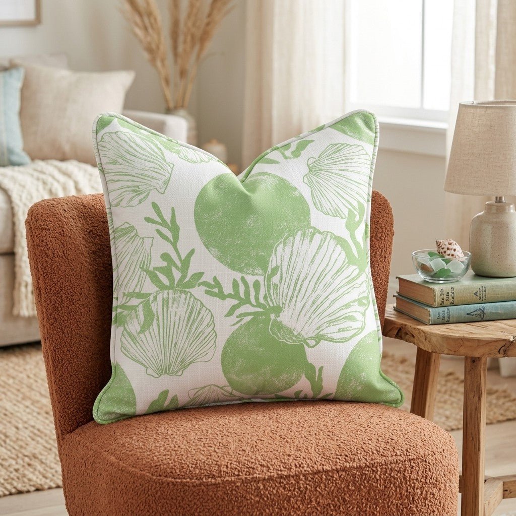 Coastal Shell Throw Pillow - Benton Lane Home - Hillcroft Home