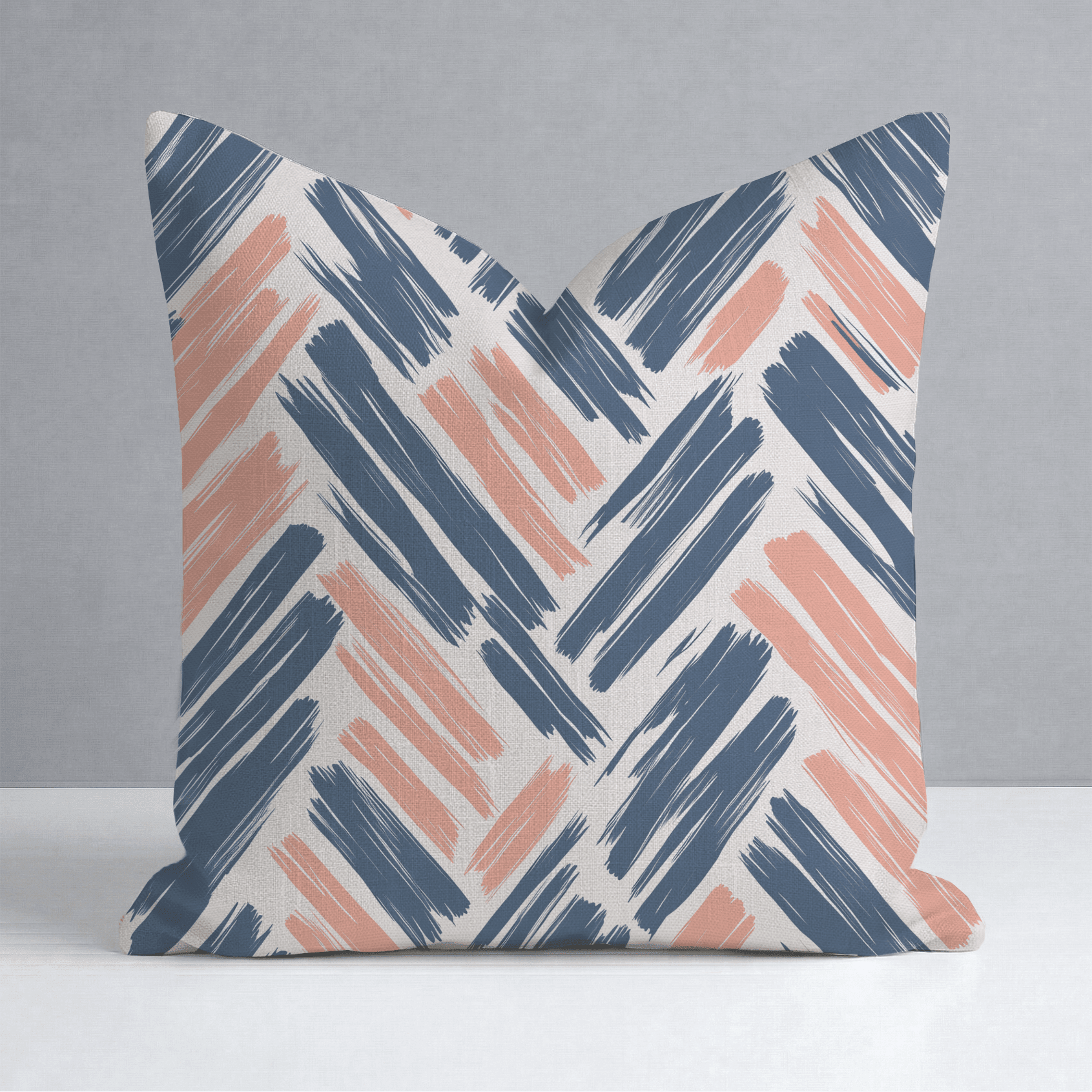 Coastal Strokes Throw Pillow - Benton Lane Home - Lemon Park