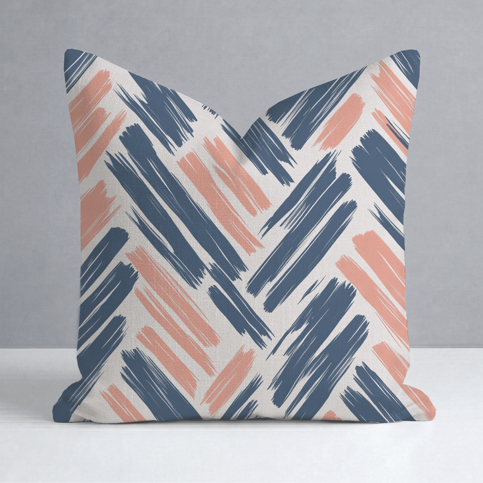 Coastal Strokes Throw Pillow - Benton Lane Home - Lemon Park