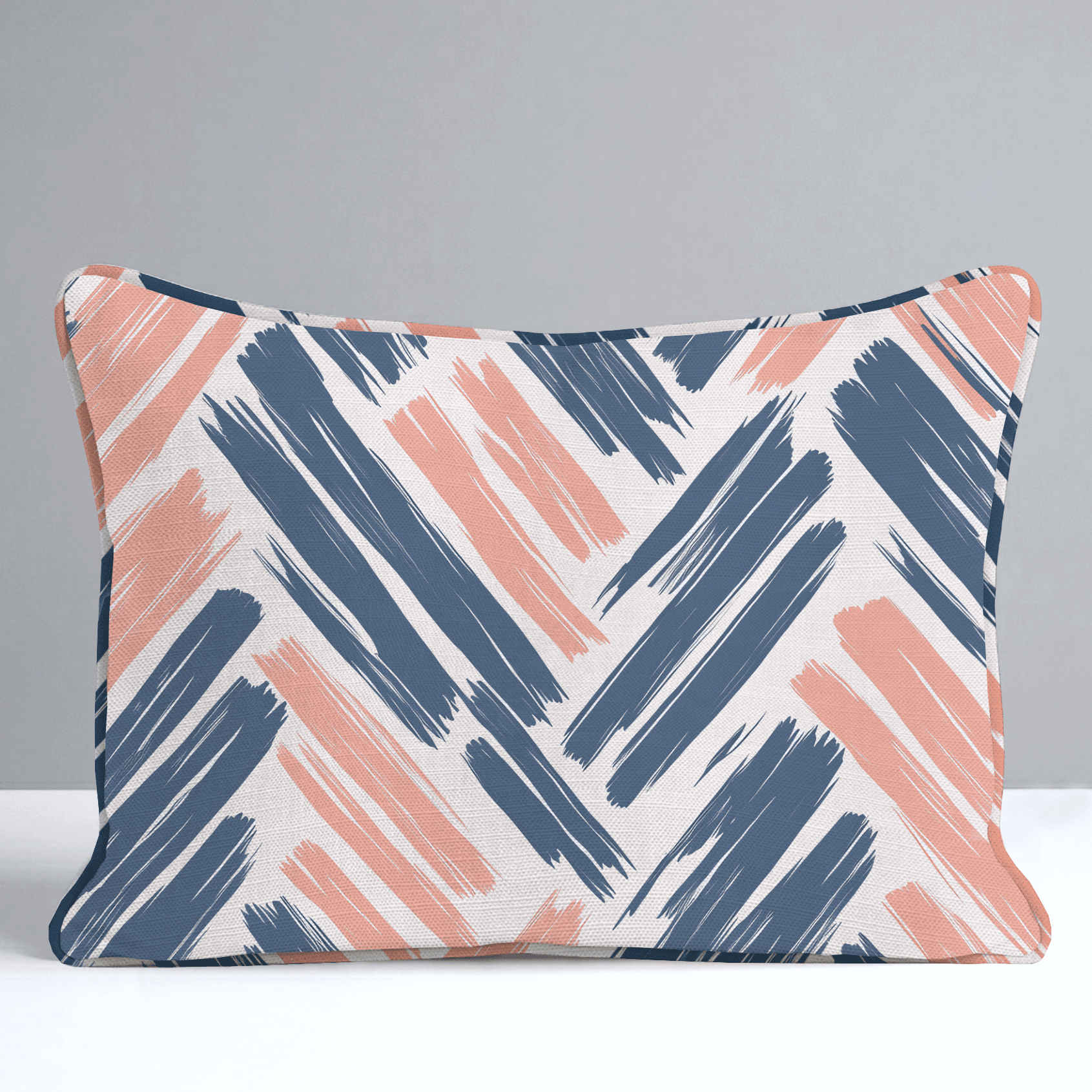 Coastal Strokes Throw Pillow - Benton Lane Home - Lemon Park