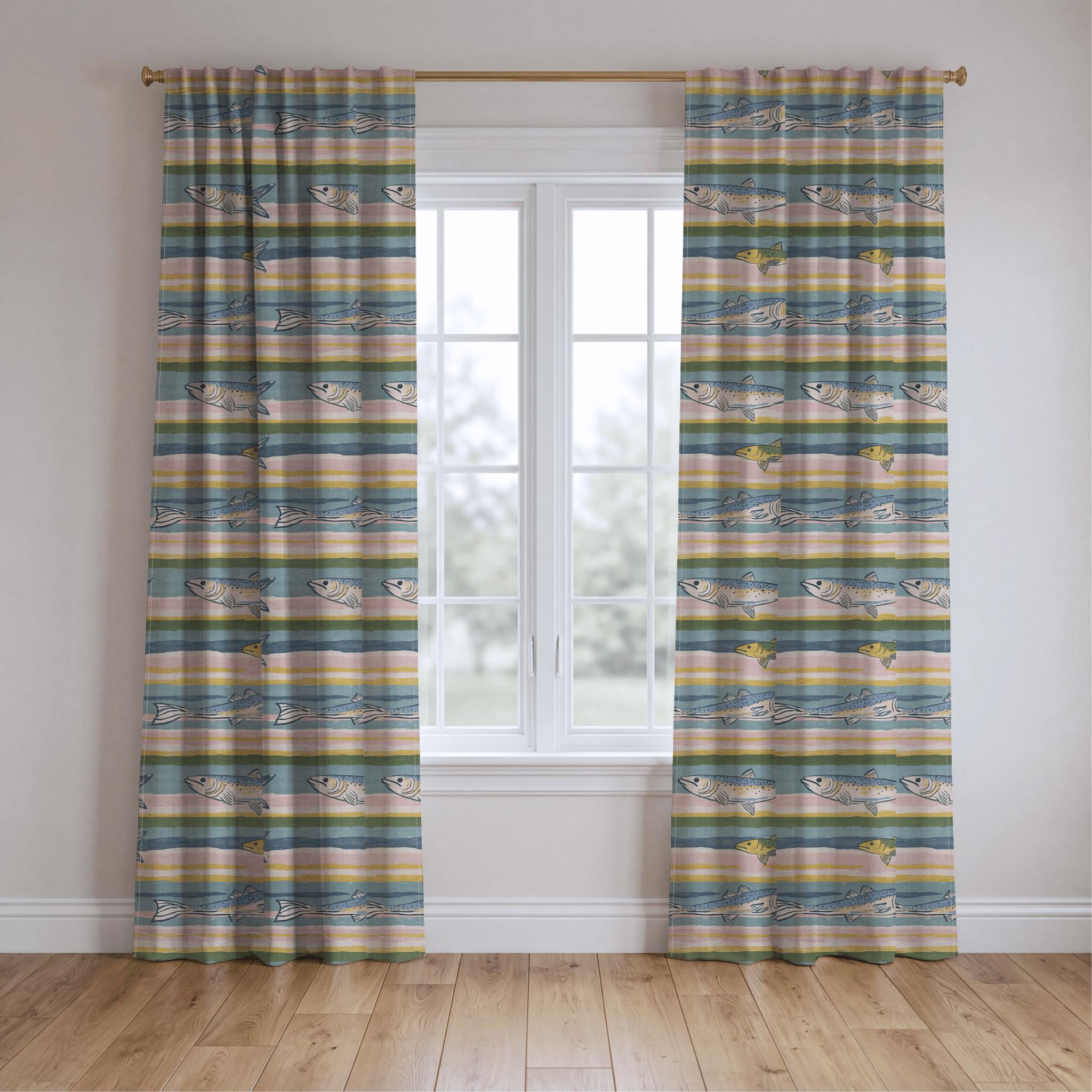 Coastline - Drapery - Benton Lane Home - Lemon Park