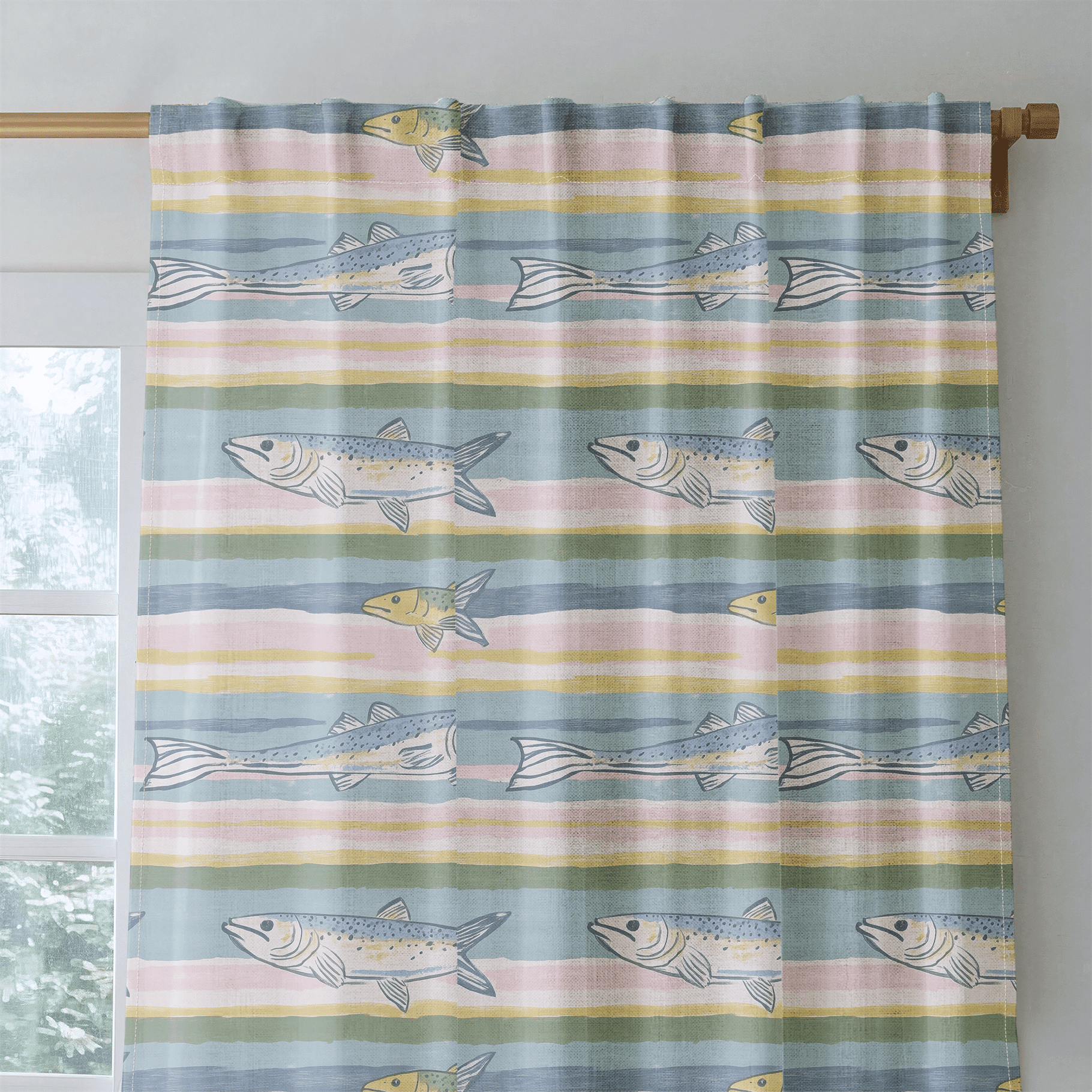 Coastline - Drapery - Benton Lane Home - Lemon Park