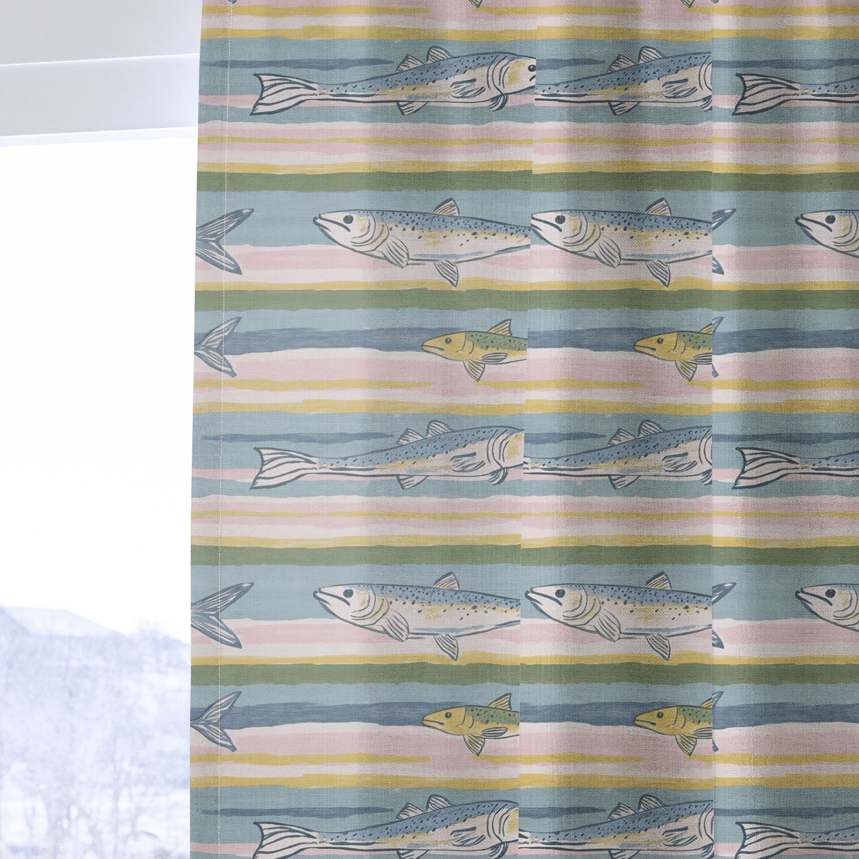 Coastline - Drapery - Benton Lane Home - Lemon Park