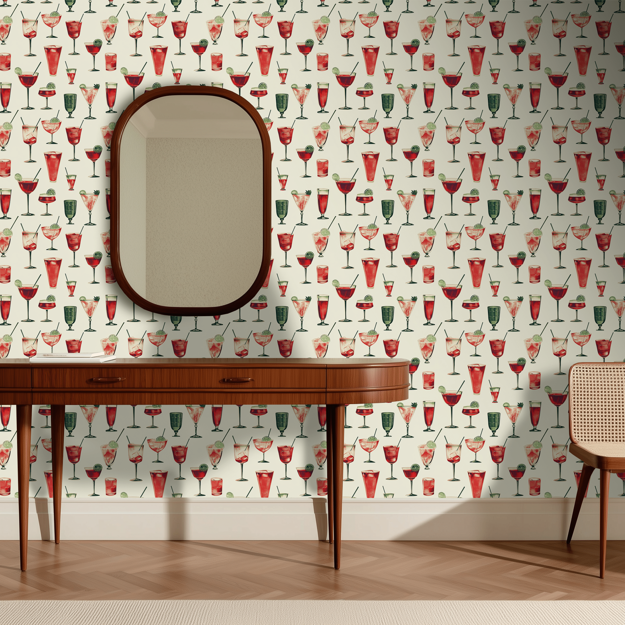 Cocktail Hour Wallpaper - Benton Lane Home - Painted Paper