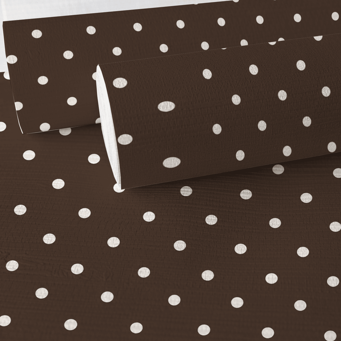 Cocoa Dots Faux Grasscloth Wallpaper - Lemon Park