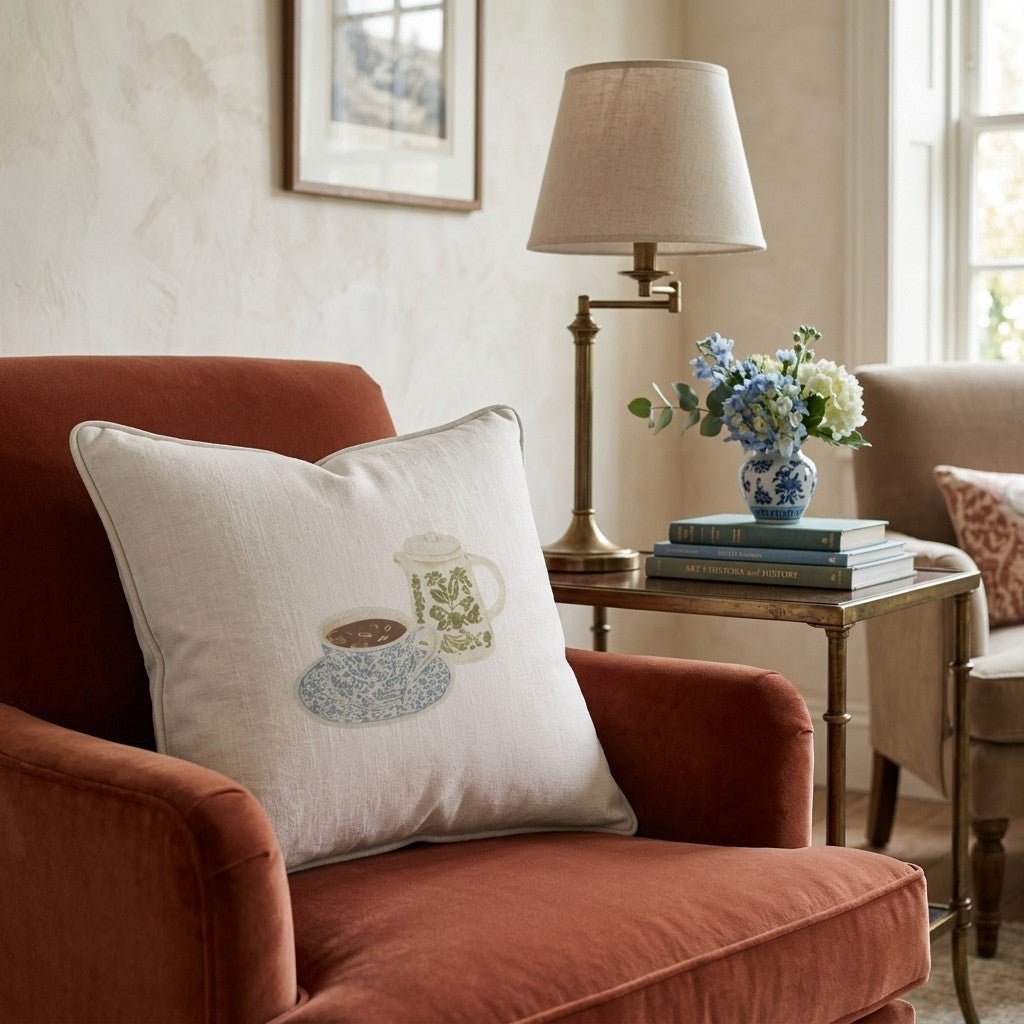 Coffee Time Throw Pillow - Benton Lane Home - Hillcroft Home