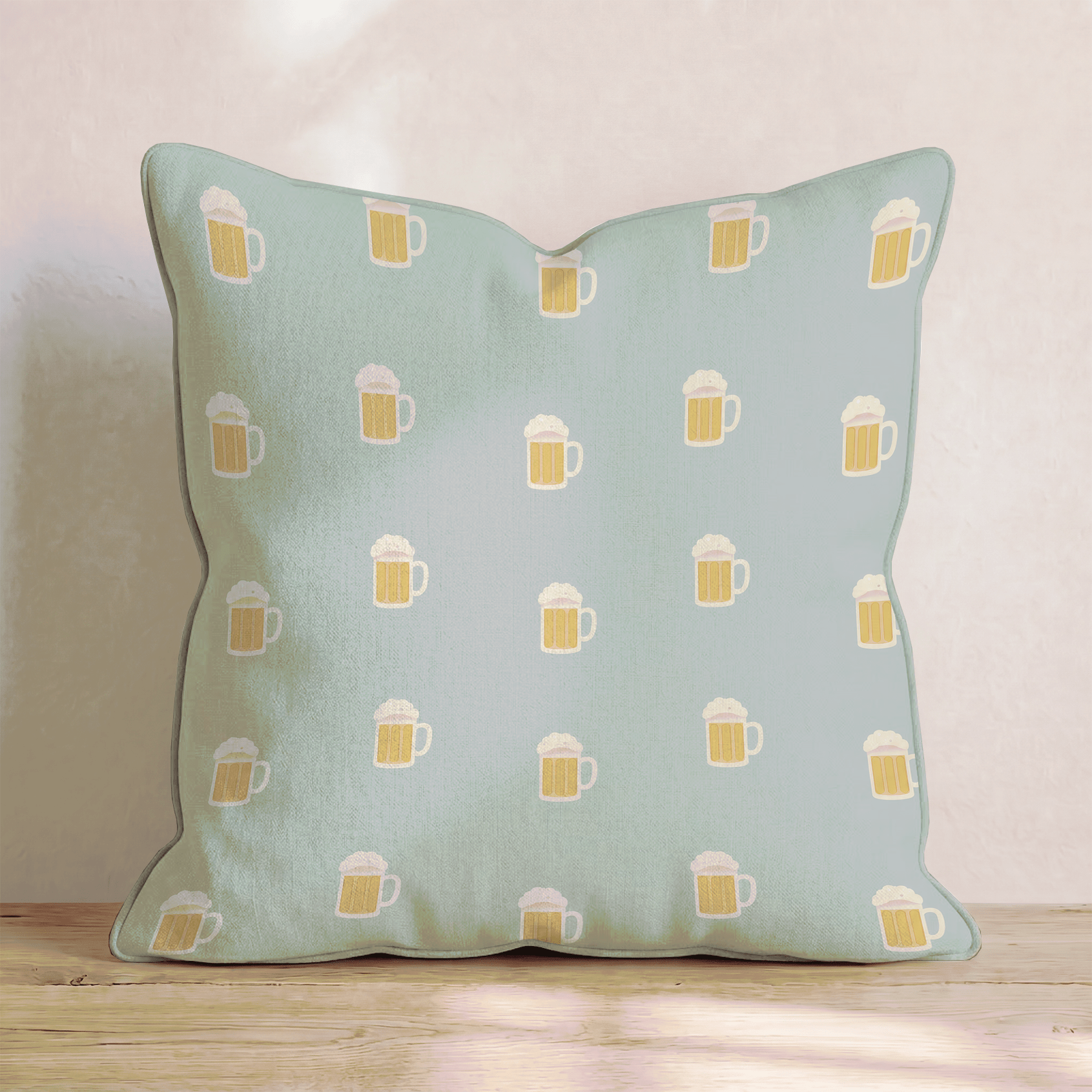 Cold Glass of Beer Throw Pillow - Benton Lane Home - Hillcroft Home