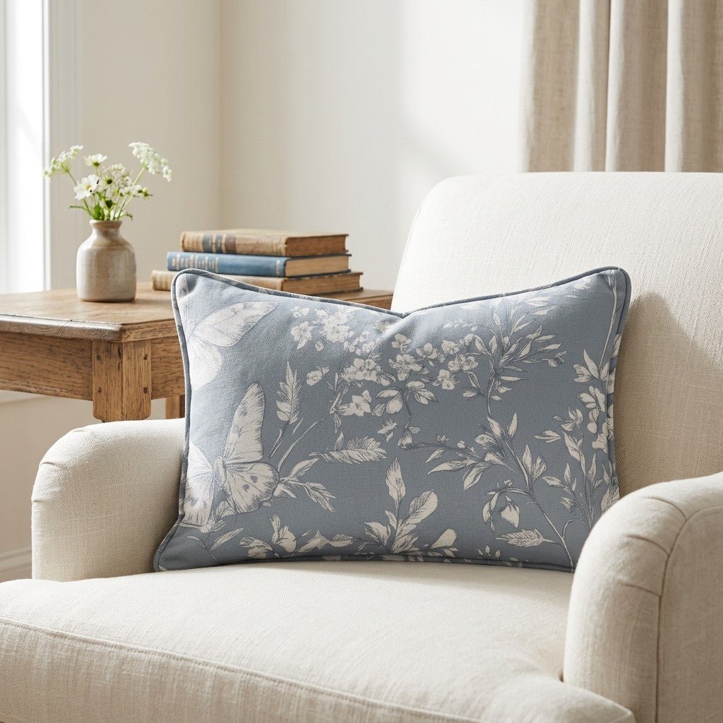 Collierville Blue Throw Pillow - Benton Lane Home - Lemon Park