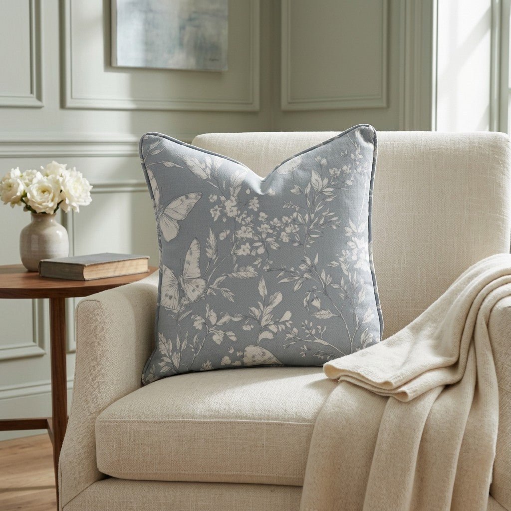Collierville Blue Throw Pillow - Benton Lane Home - Lemon Park