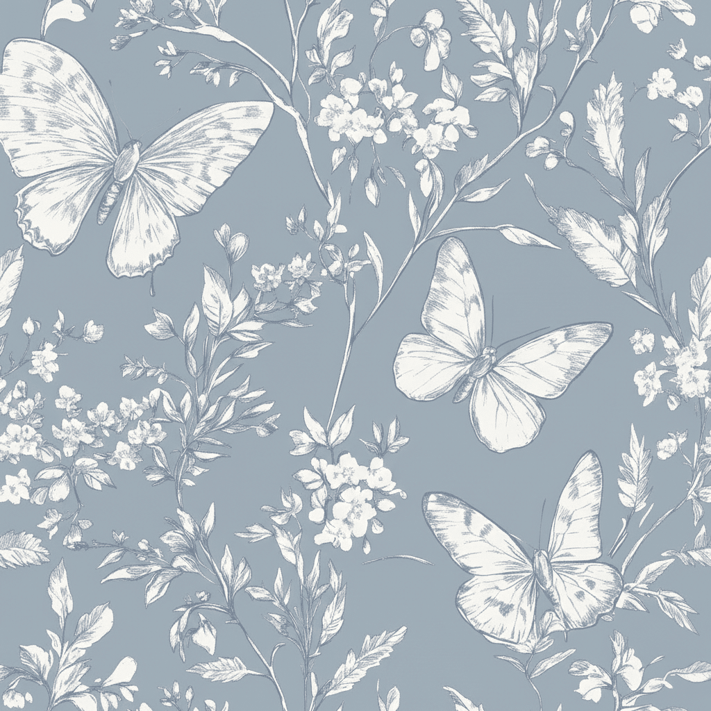 Collierville Blue Wallpaper - Benton Lane Home - Lemon Park