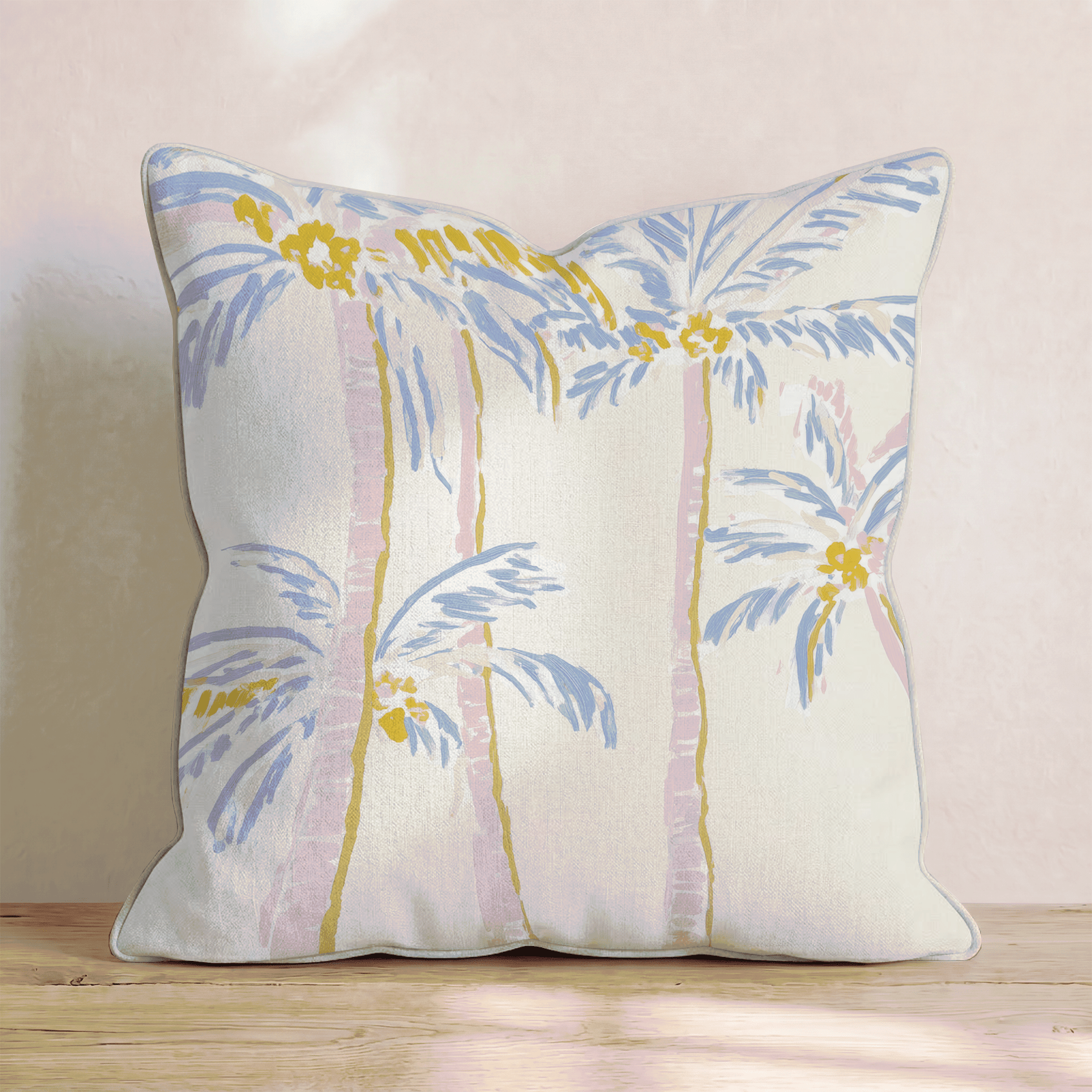Colorful Palm Trees Throw Pillow - Benton Lane Home - Hillcroft Home