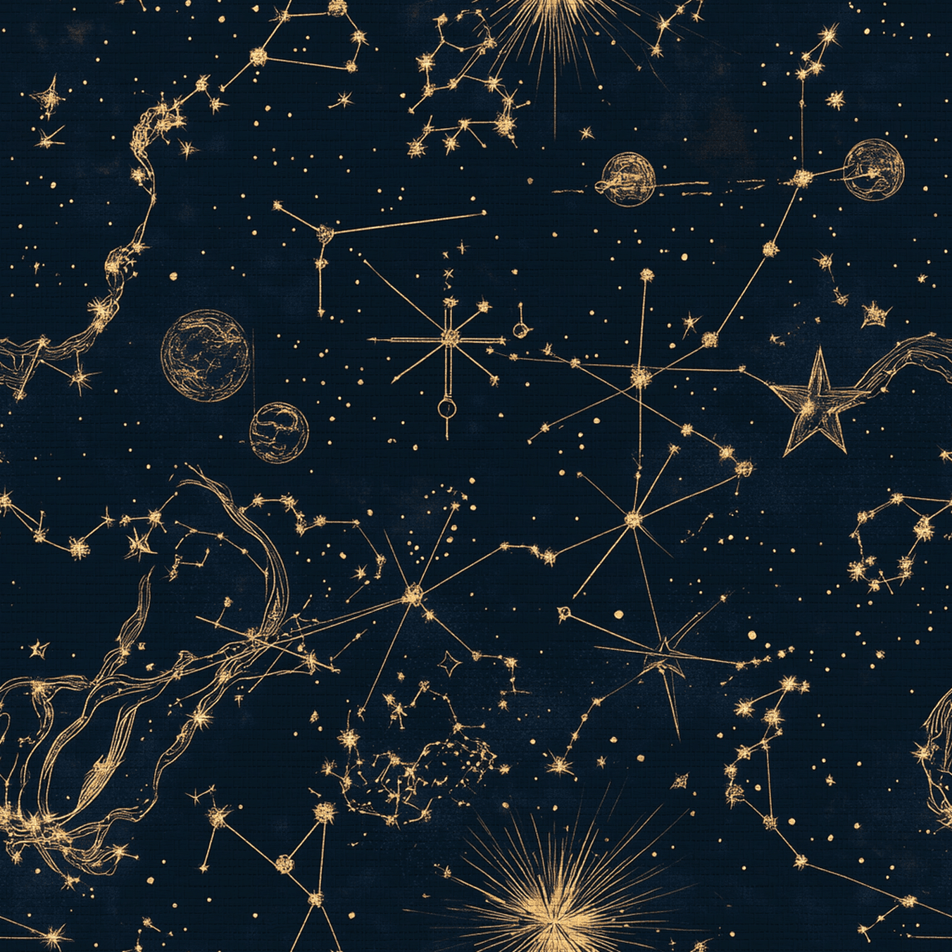 Constellation Faux Grasscloth Wallpaper - Painted Paper