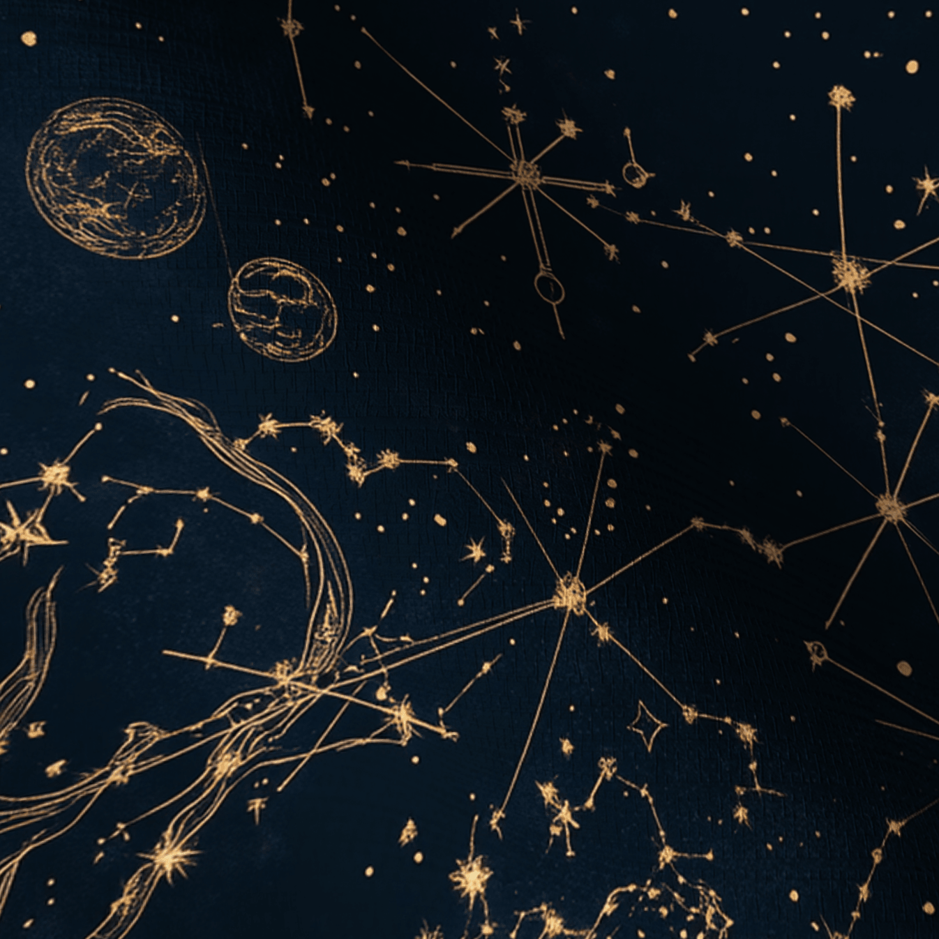 Constellation Faux Grasscloth Wallpaper - Painted Paper